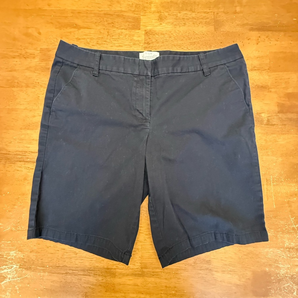 J. Crew Dark Blue Women's Bermudas - Picture 1 of 8